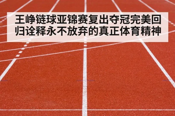王峥链球亚锦赛复出夺冠完美回归诠释永不放弃的真正体育精神